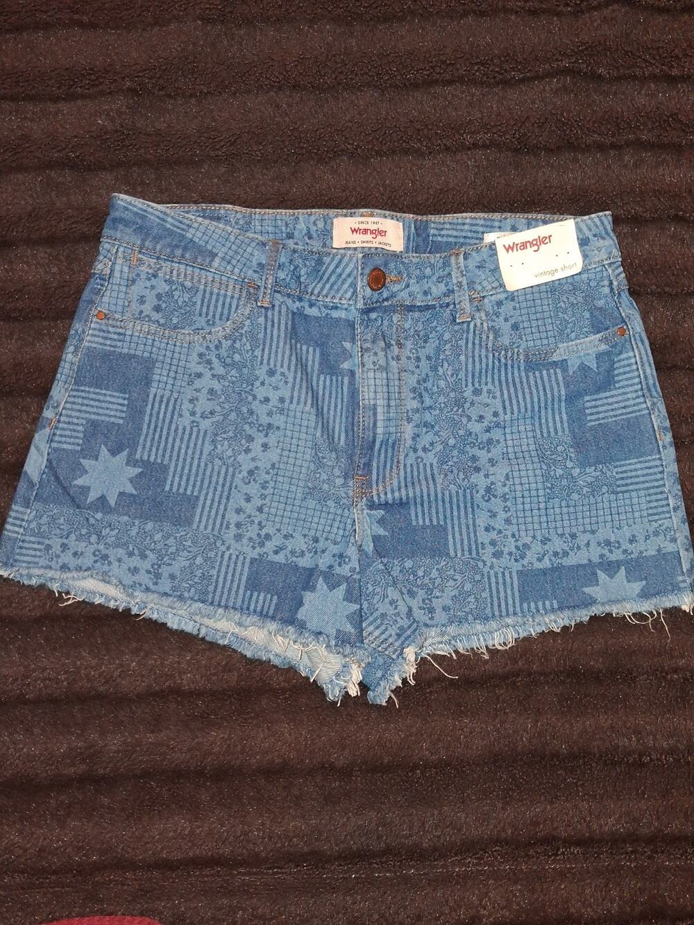 wrangler shorts women, Blue, Vintage short. Side 8/29 S004